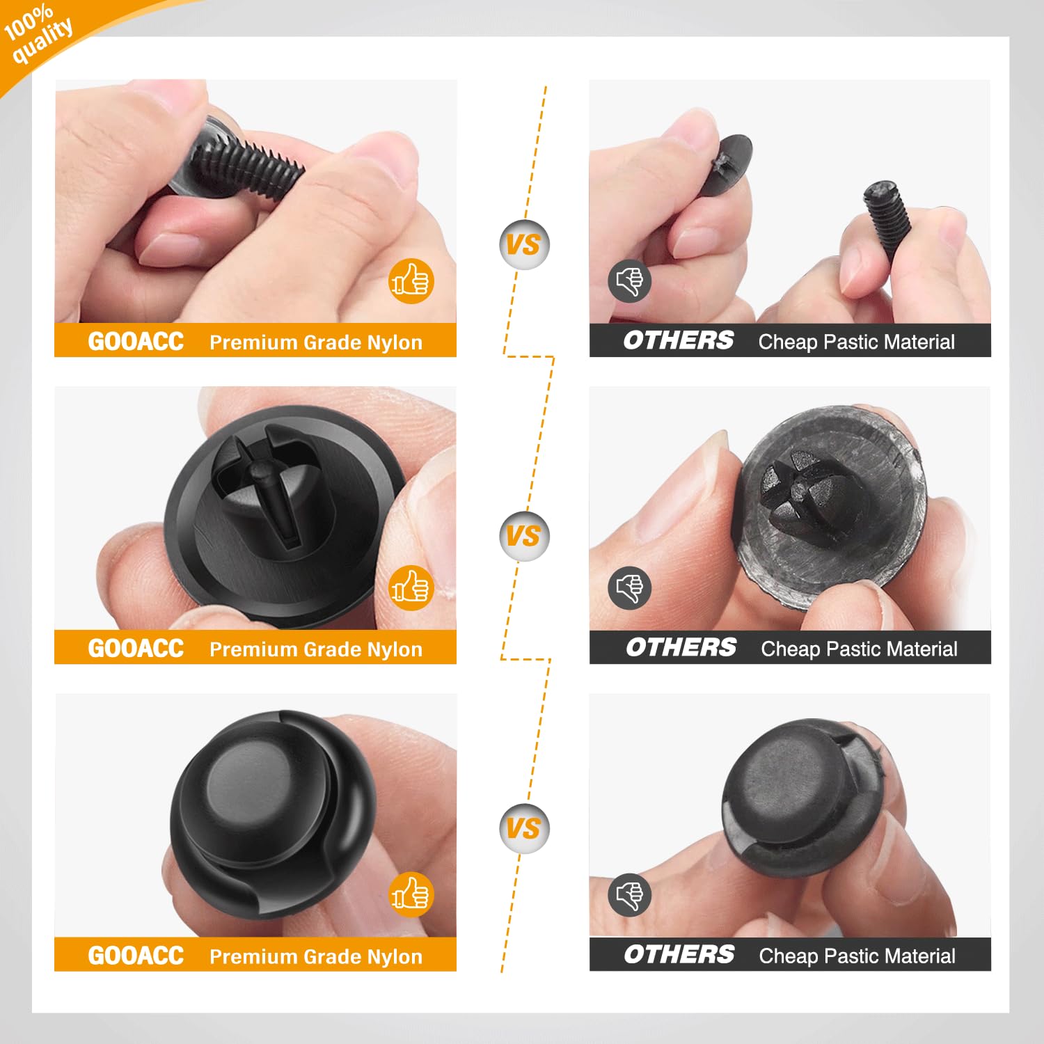 Bumper Retainer Clips Car Plastic Rivets