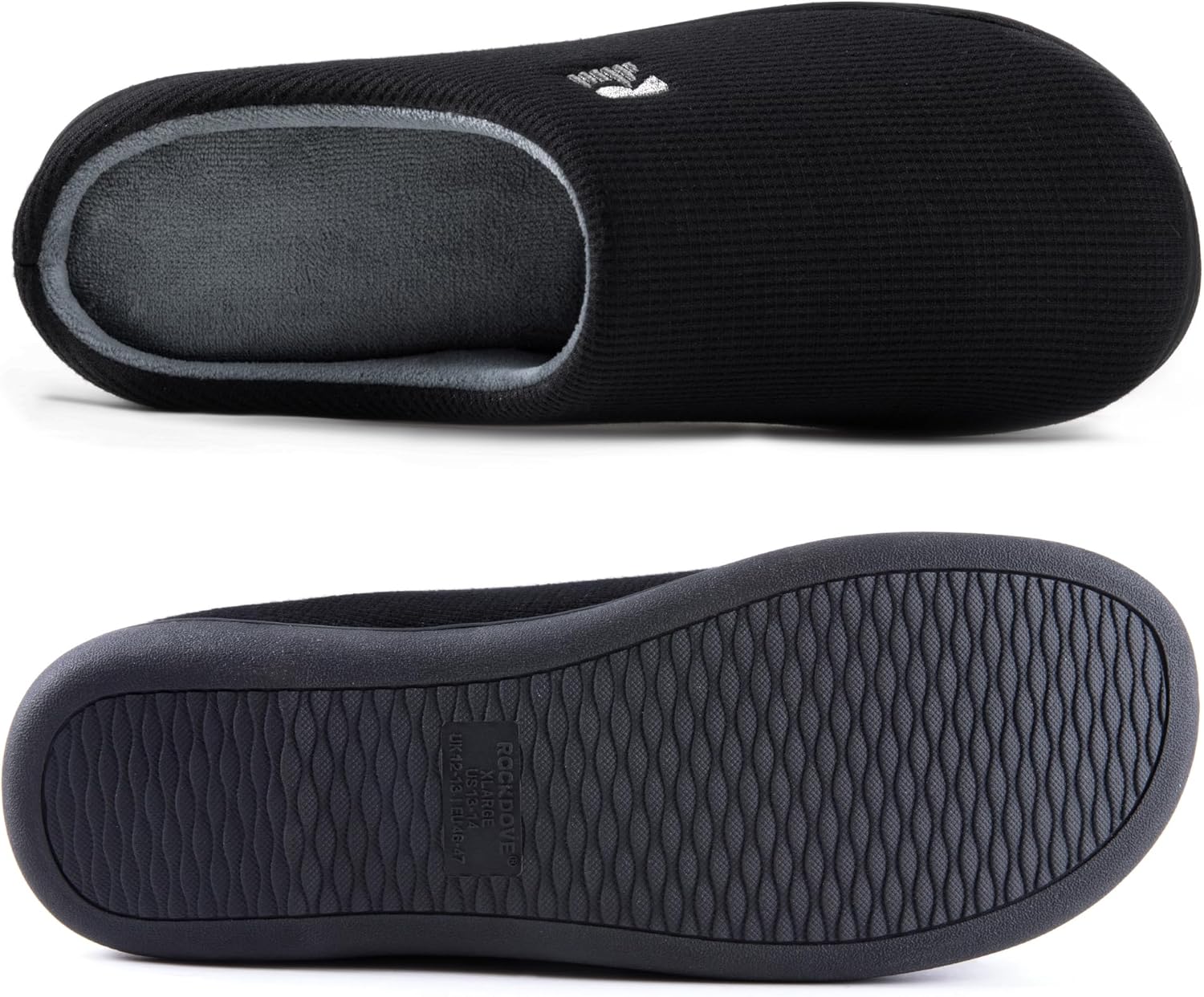 RockDove Men's Original Two-Tone Memory Foam Slipper